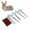 Conjunto de Tesouras para Tosquia de Animais de Estimação 7 Polegadas Tesouras Divididas com Pintura Colorida Conjunto de Tesouras para Aparar Pelo
