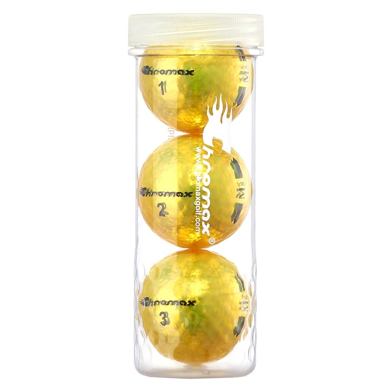 

Chromax Metallic M5 color golf balls (pack of 3 tubes) yellow