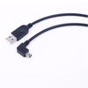 Männlicher USB 2.0 A zu Männlicher 90 Grad Rechtswinkel Mini USB Datenladekabel 30cm Länge für Kamera Camcorder
