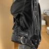 Retro Achsel-Schultertasche, Spicy Girl Jeans-Canvas-Tasche, Große Kapazität für Pendler, Crossbody-Tasche, Motorradtasche