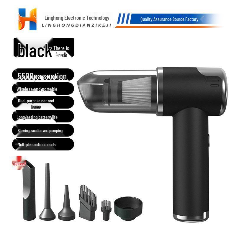 Powerful Cordless Car Vacuum with Brushless Motor & Long Battery Life - Multipurpose Dust & Mite Remover for Home & Keyboard Cleaning