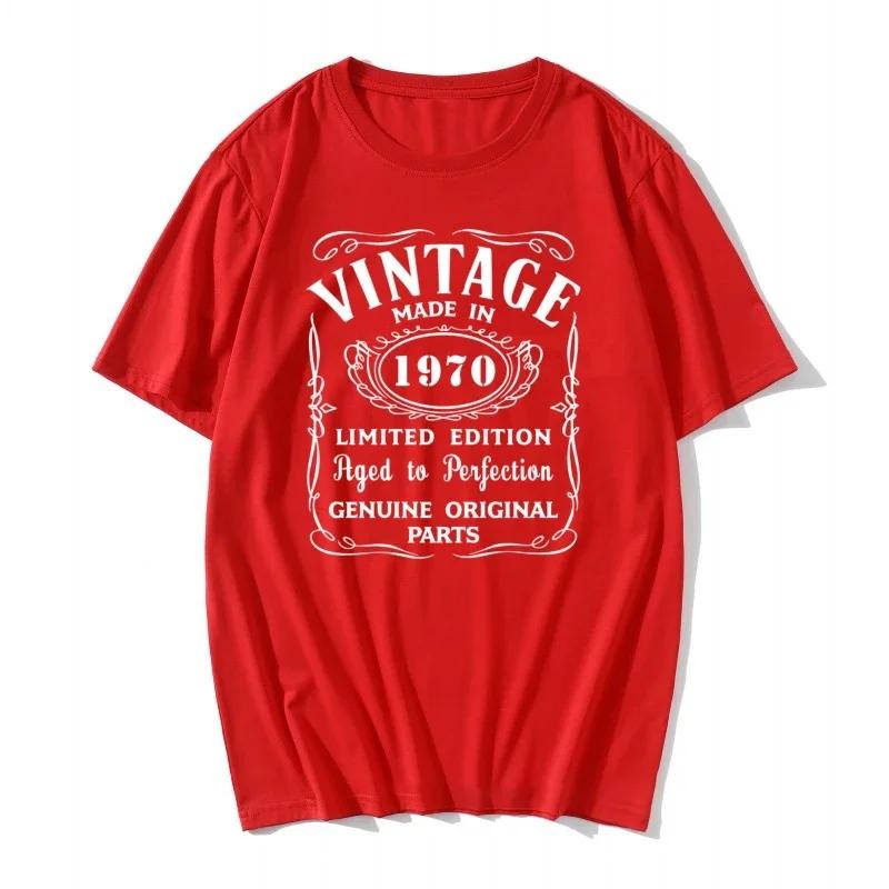 Father's Day Gift 1966 1967 1968 1969 1970 Novelty All Original Birthday Gift T-Shirt big size Clothes Novelty Print T Tshirt