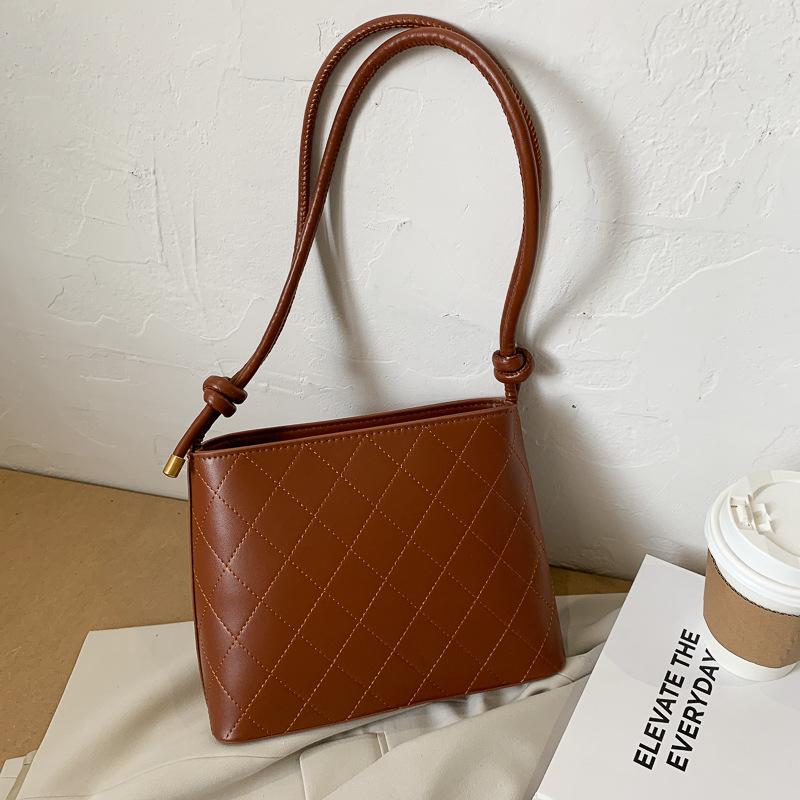 

Quilted Design Square Shoulder Bags for Women Classic Stitching Ladies Crossbody Bag Work Solid Color Female Phone Handbag Purse