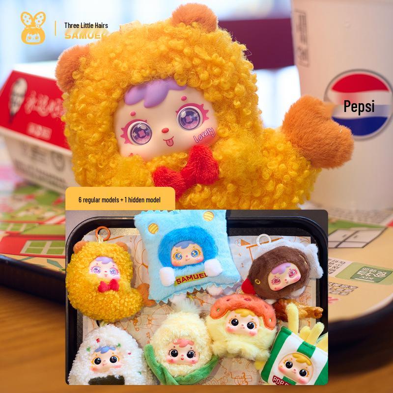 San Mao Lucky Rabbit Plush Toy - Cute Mobile Phone Pendant for Kids