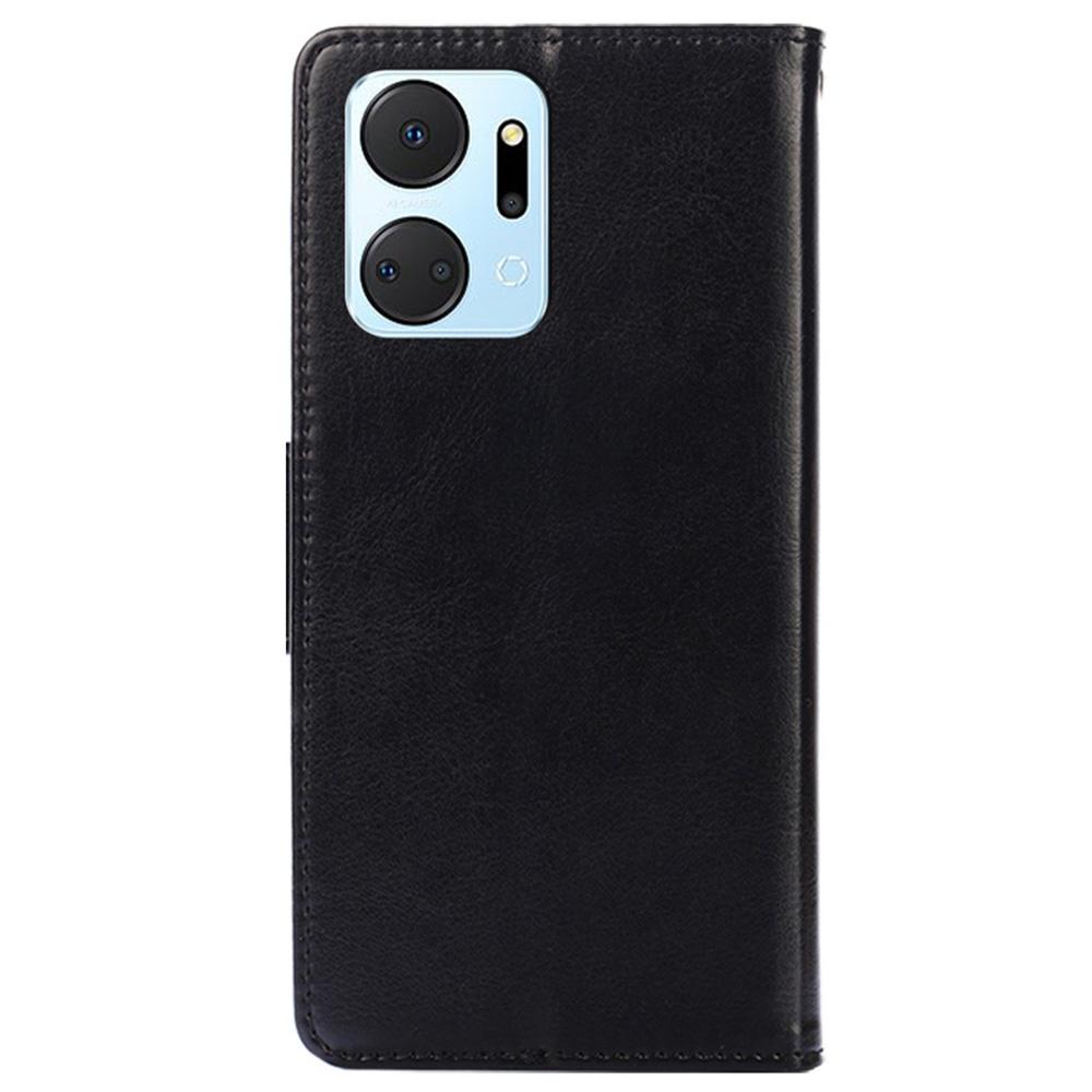 For Honor X7a 5G Shockproof Leather Wallet Phone Case Folding Stand Cover