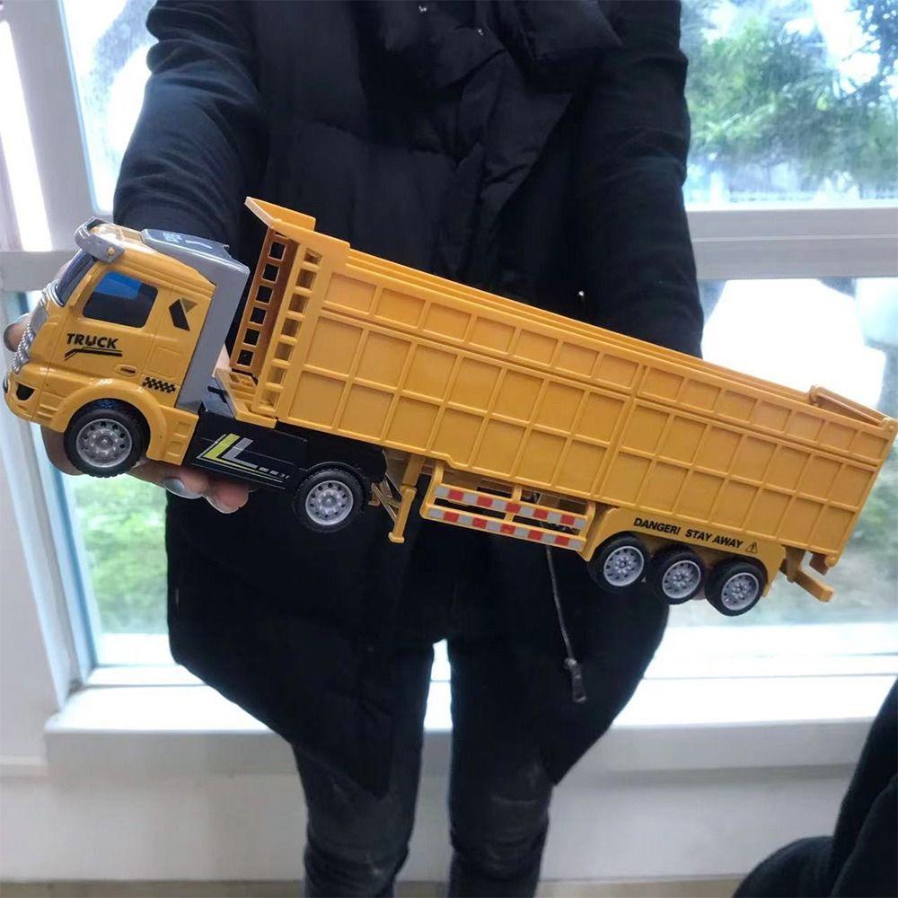 Kid Model Alloy Car Carrier Truck Diecast Pull Back Car Funny Truck Assembled Model  Gift Toys