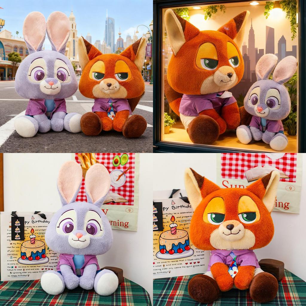 Zootopia 2 Plush Judy Nick Cartoon Animal Toy For Children Gift And Collectors