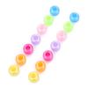 200x Acrylic Round Beads Larhe Hole Jewelry Making DIY Findings Crafts