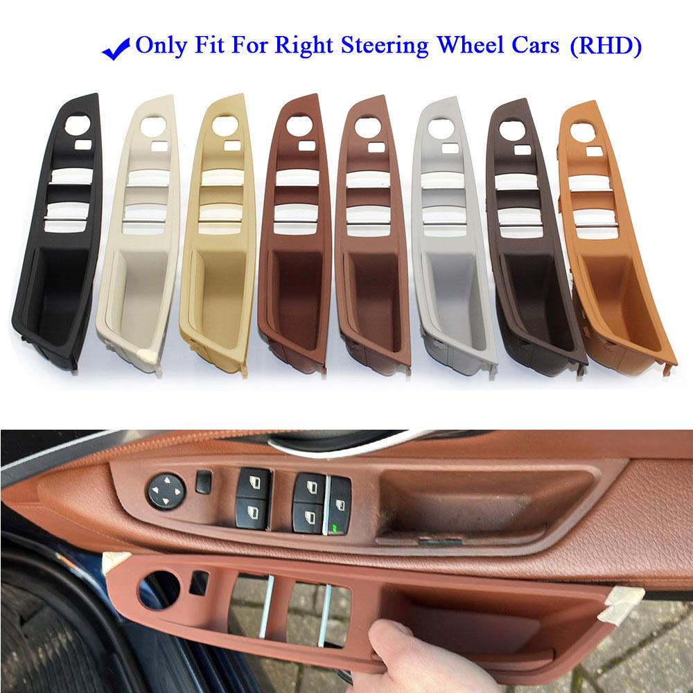 RHD Right Hand Driver Car Inner Door Armrest Handle Panel Pull Trim Cover for BMW 5 Series F10 F11 F18 520 523 525 528 530