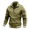 Men's Striped Casual Jacket Lightweight Fall Spring Jacket for Everyday Wear