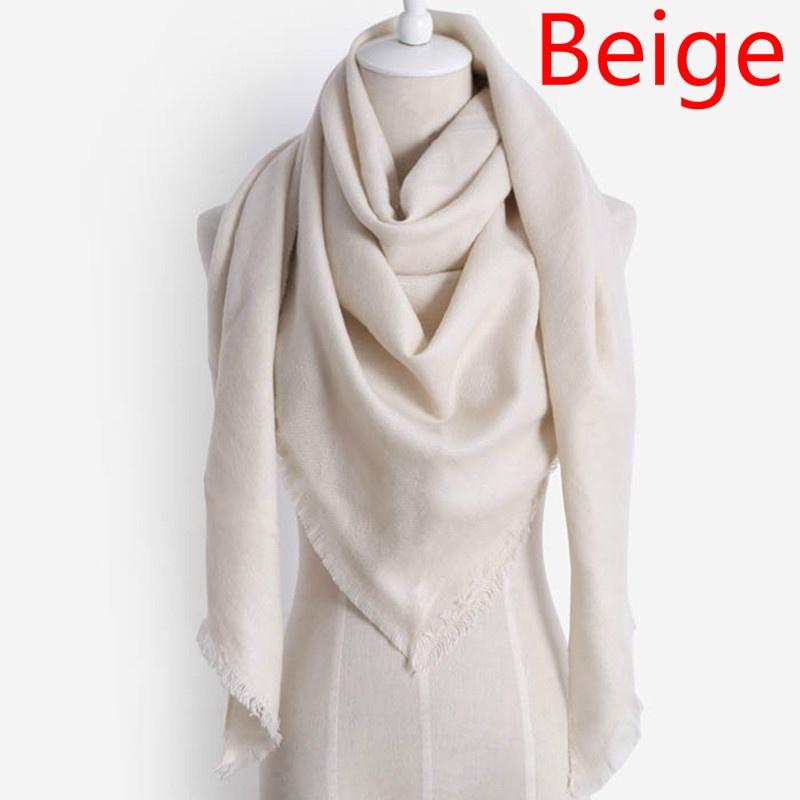 Women Winter Scarf Imitation Cashmere Scarf Scarves Triangle Blanket Shawls LG