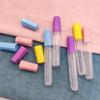 Contenitore per Aghi da Cucito in Plastica, Flacone per Spille, Contenitore per Perline e Bottoni, Tubo Trasparente per Conservazione Aghi da Cucito (4 Pezzi)