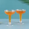 6Pcs 120Ml Wedding Party Plastic Wine Champagne Flute Disposable Clear Glasses