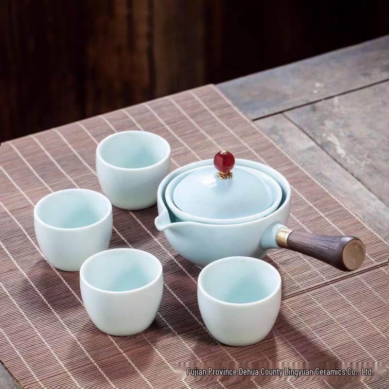Xiaokang Portable Quick-Brew Travel Tea Set with Automatic Teapot