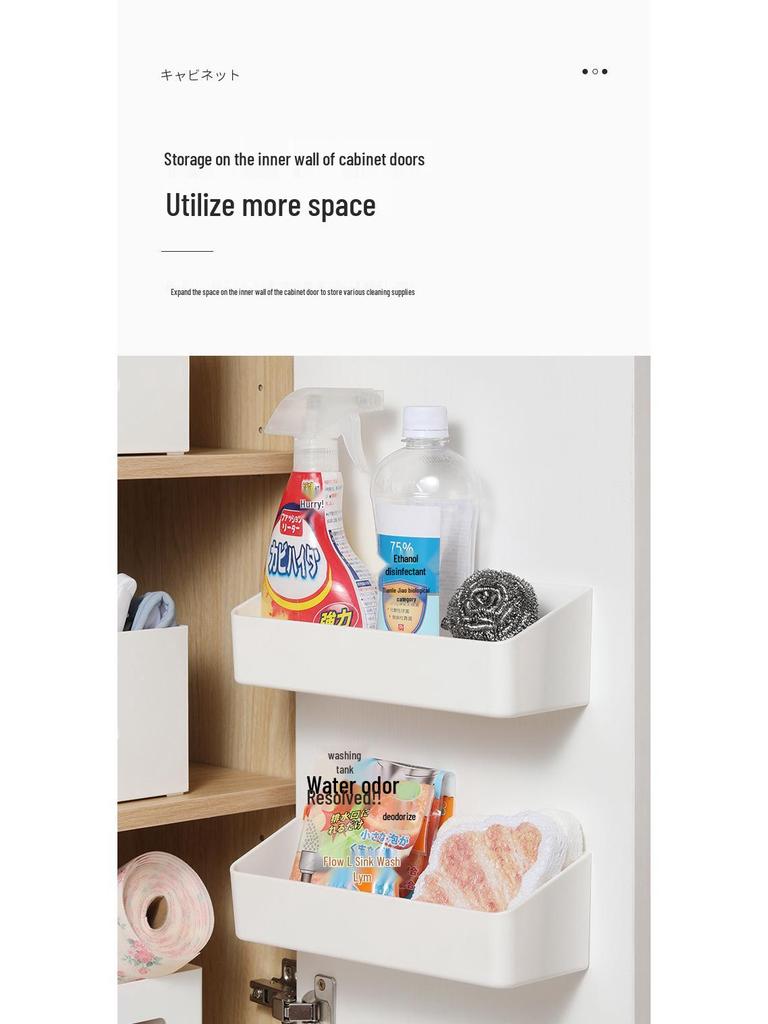 Wall-Mounted Multifunctional Spice and Condiment Rack for Kitchen Storage