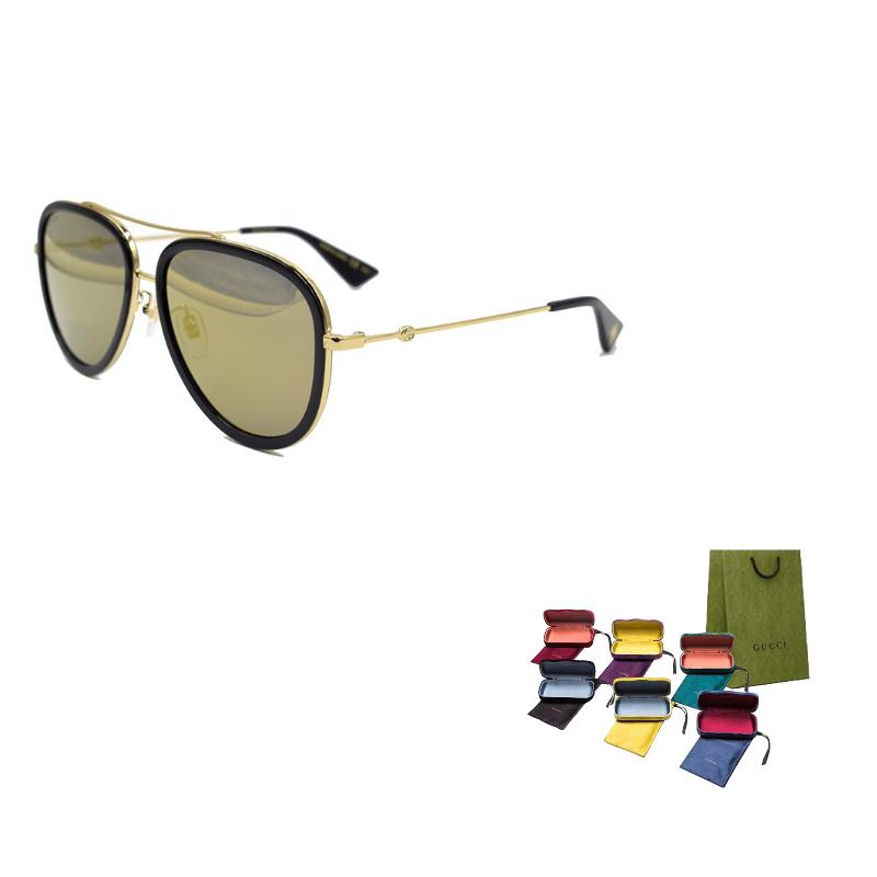 

GUCCI Metal Exceptional Fashion Bilateral Bee Series Business Travel Edition HD Toad Mirror Pilot Sunglasses Sunglasses Sunglasses Men s Gold F золотой