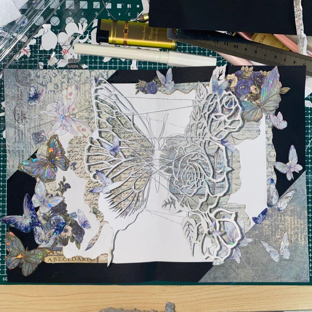 DIY Pop-up Butterfly Book Light Gift Kit for Valentine's or Qixi