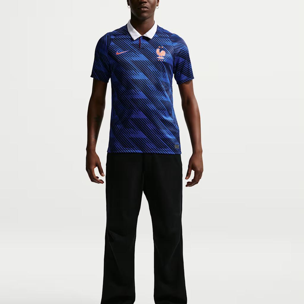 Nike Dri-Fit Fan Edition 2026 Season France Home Quick-Dry Color Block Pullover Short Sleeve Football Shirt Men tops IB5300-480