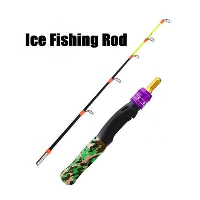 Fishing Pole Carbon Material Ice Fishing Rod Raft Design Shrimp Fishing Spinning Rod 61cm Length Carp Fishing Pole Ice Fishing