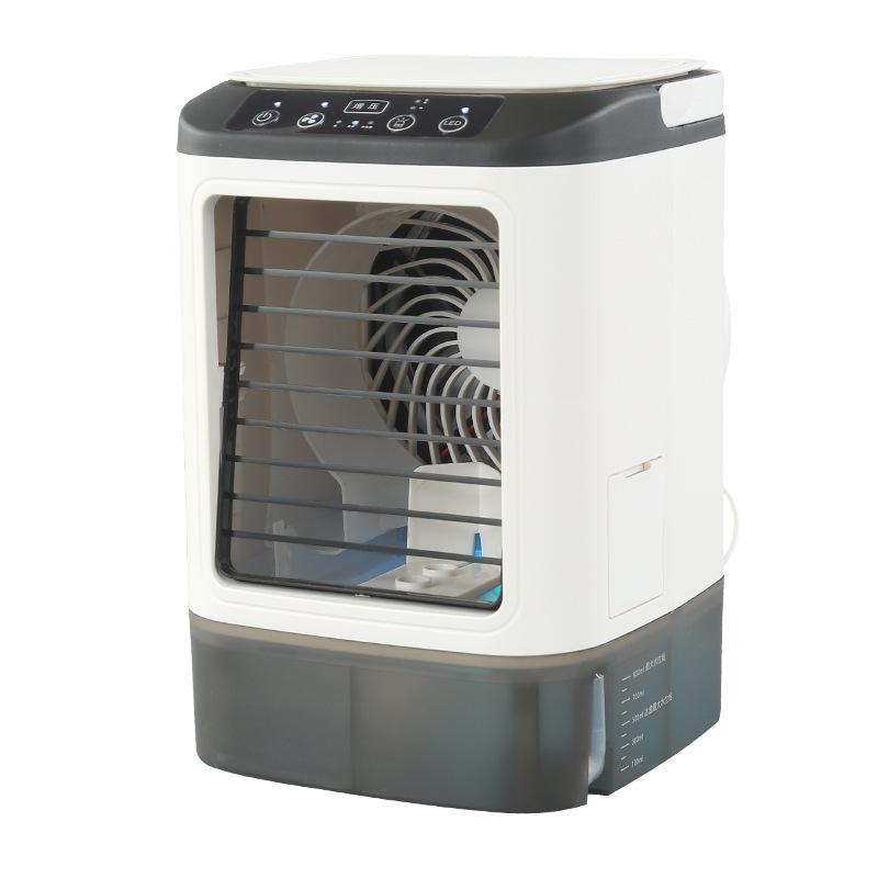 Tragbarer Klimaanlagenlüfter mit Sprühnebel, Wiederaufladbarer Mini-Luftkühler-Luftbefeuchter, USB-Schreibtisch-Kühlventilator für Zuhause und Büro