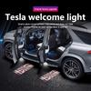 Led Car Door Logo Welcome Shadow Light For Model 3 Model S Model X Model Y Laser Projector Ghost Light