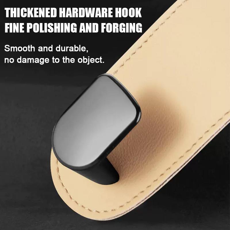 SEAMETAL Car Passenger Glove Box Hook Double Hook Purse Bag Hanger Hidden Storage Hooks Auto Interior Accessories