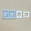 Embossed Retro Frame Silicone Mold for Cake and Clay Decoration