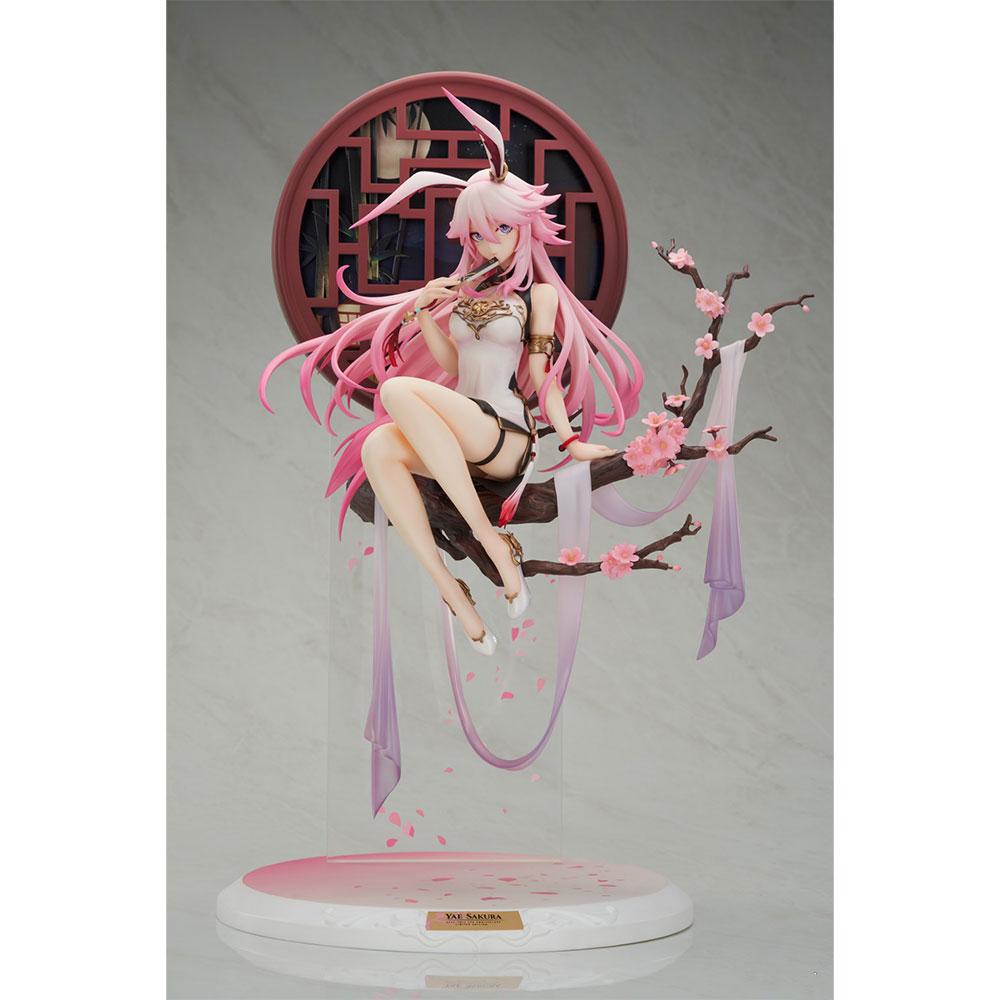 19CM Anime Game MmiHoYo Figure Two Models Yae Sakura Sitting Position Anime Model Toys Gifts Collection Decoration Ornaments PVC