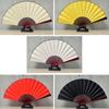 Black Red Chinese Tai Chi Chinoiserie Gift Kung Fu Fan Folding Stage Fan Yoga Fan Plastic Bone Fan