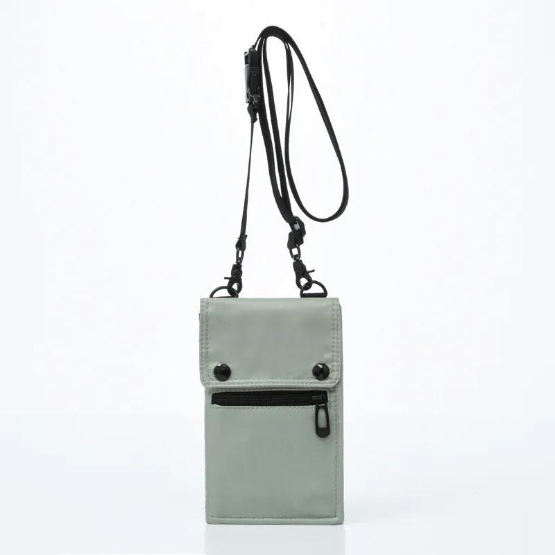 Men Travel Hanging Neck Passport Bag Women Waterproof Nylon Credit ID Card Package Portable Multifunction Money Ticket Wallet
