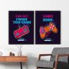 Funny Video Game Art  Canvas Printing Posters Gamer Zone Gaming Wall Art pictures For Boy Bedroom Playroom Decoration Unframed