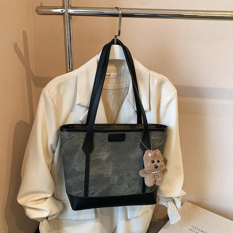 Modische Pendler-Tasche mit großem Fassungsvermögen, Damen-Herbst-Neuheit, Umhängetasche, tragbare Tote-Bag für Studenten