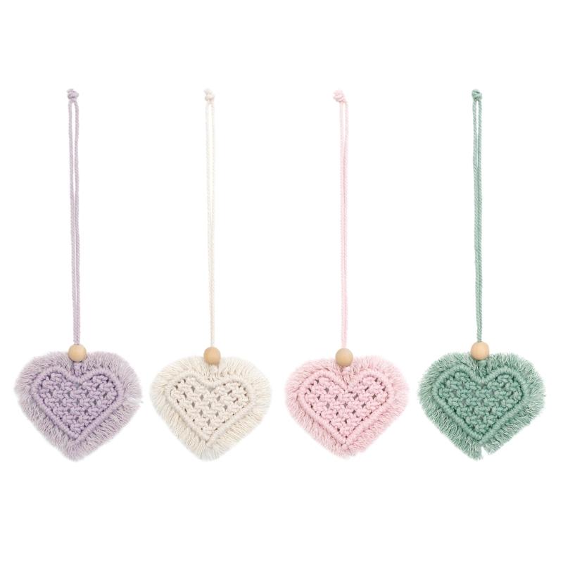 Rearview Mirror Hangings Accessories of Heart-Shaped Car Hangings Ornament Cute Car Accessories for Teens Women