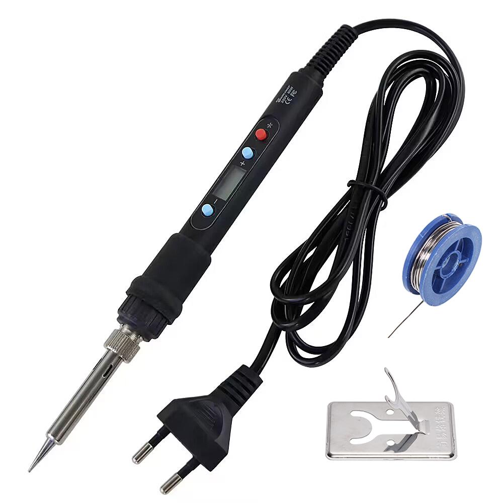 New Digital Display Adjustable Temperature Electric Soldering Iron Black 80W 110V / 220V Solder Welding Desoldering Repair Tools