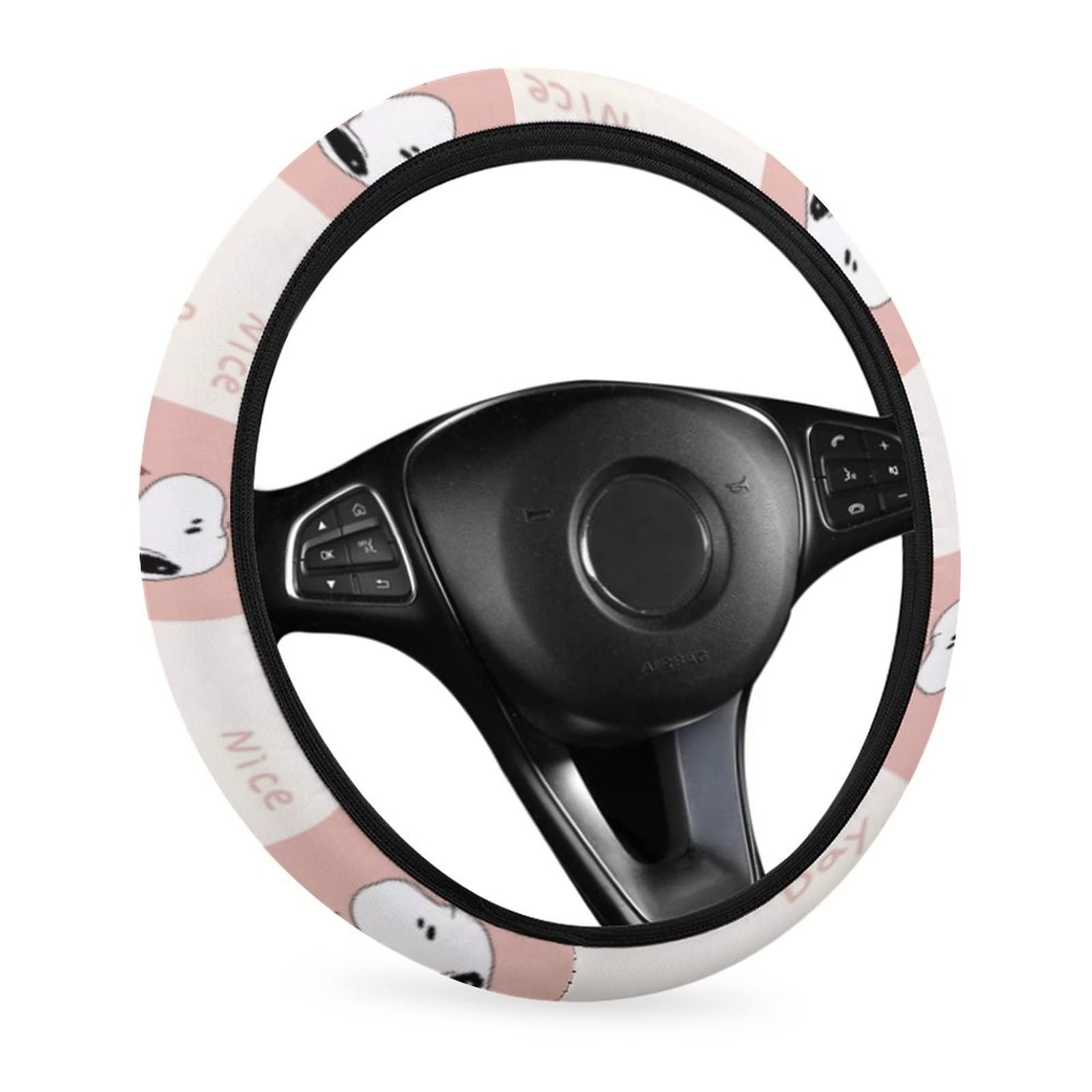 

Руль Snoopy для легкого света и обычного приятного к интерьеру подходит для всех 38 см чехлов, автомобилей, автомобилей, стильный, нескользящий,