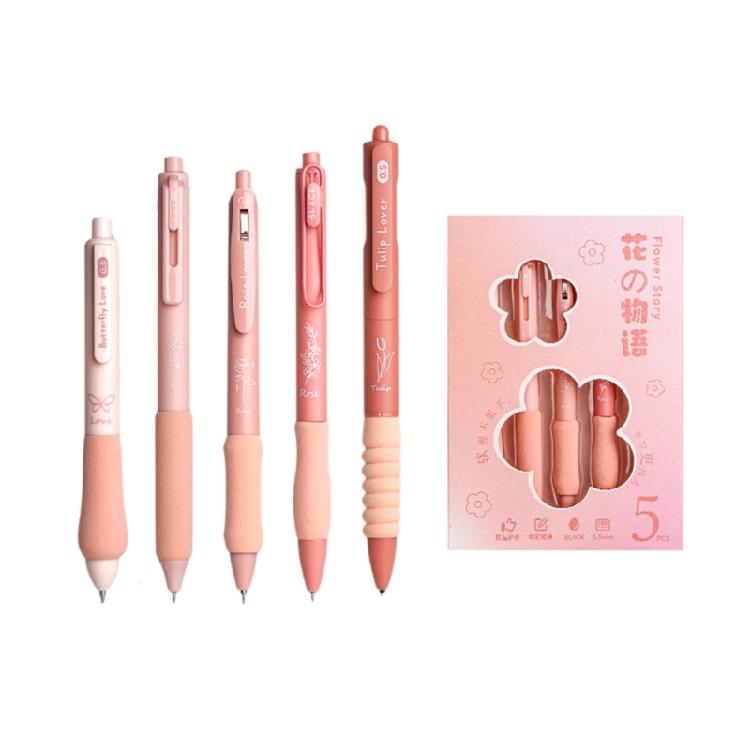 

Ergonomic Grip Gel Pen 0.5mm, Student Writing Pen for Boy Girl Writing Drawing 1