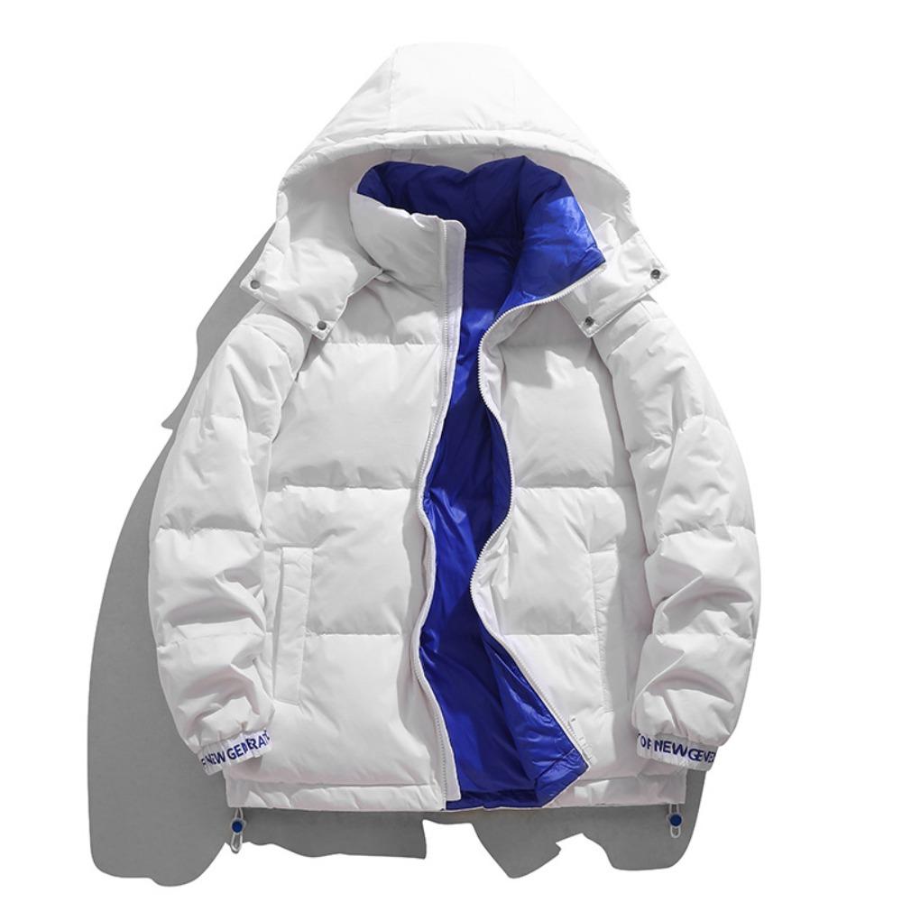 

Новая модная простая универсальная мужская куртка на белом утином пуху, теплая зимняя, от холода 4XL