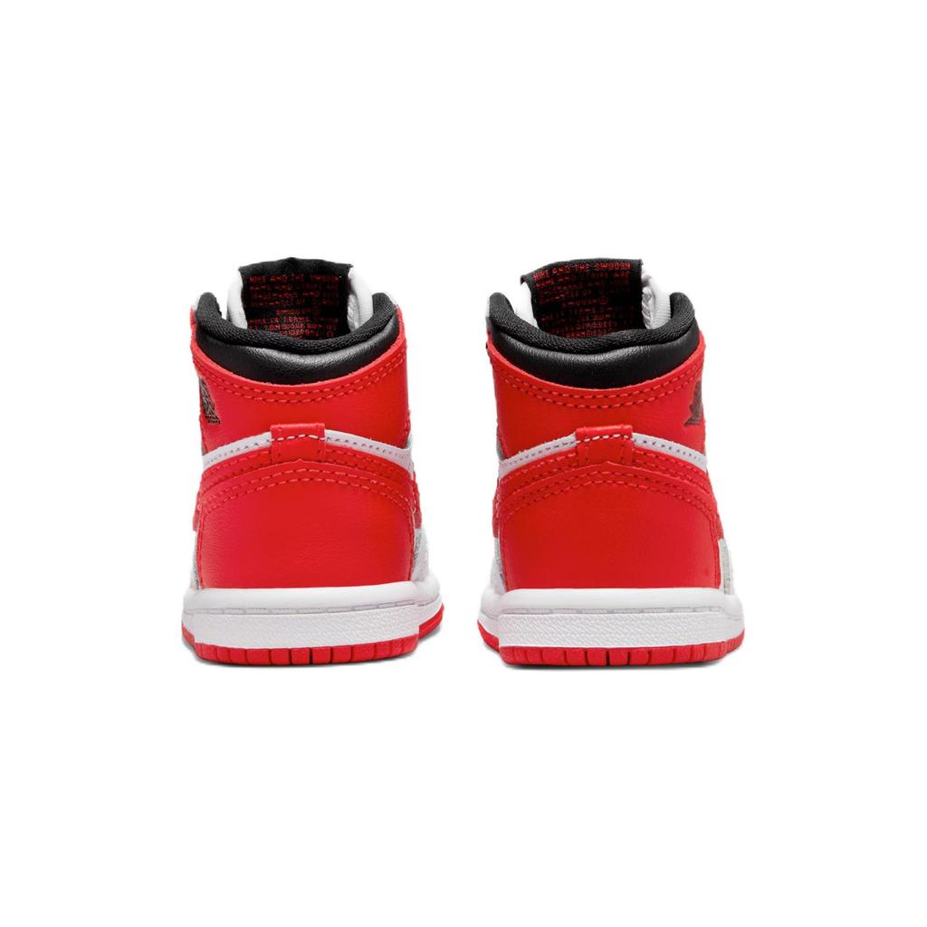 Air Jordan 1 Retro High OG TD Heritage Sneakers per Bambini Rosso Bianco University-Red AQ2665-161