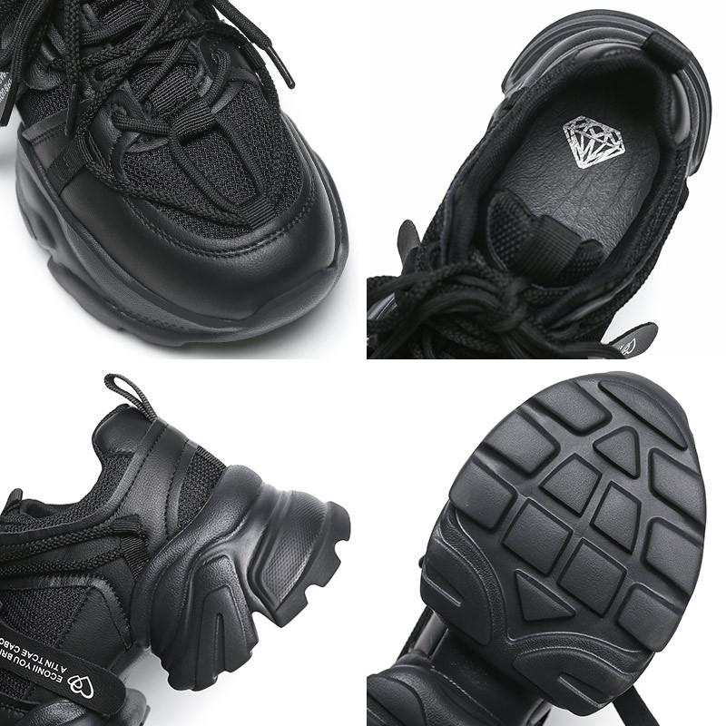 Sports dad shoes platform women's spring and summer new mesh leather ins tide non-slip fashion sports casual shoes women