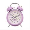 Creative and Fashionable Bedside Mute Simple Student Cartoon Alarm Clock Multifunctional Metal Children Luminous Small Watch