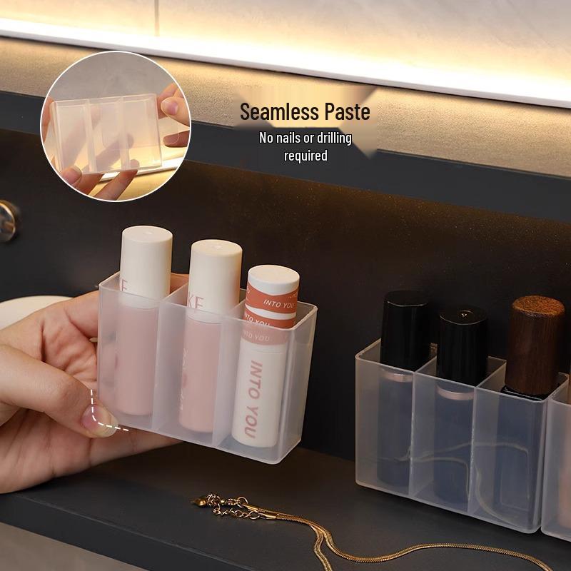 Three-Compartment Wall-Mounted Mirror Cabinet for Bathroom Storage