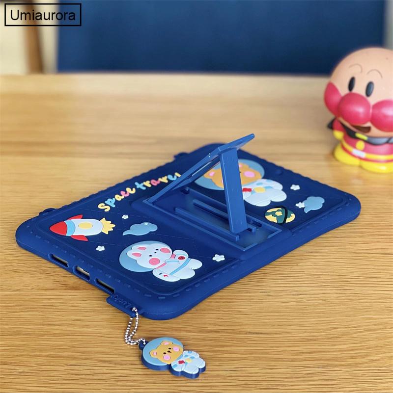 Cartoon Unicorn Astronaut Pig Kids Bubble Case pro Samsung Galaxy Tab A8 10.5 SM-X200 X205 S6 A7 Lite T500 P610 T290 T220 silikonový obal na tablet