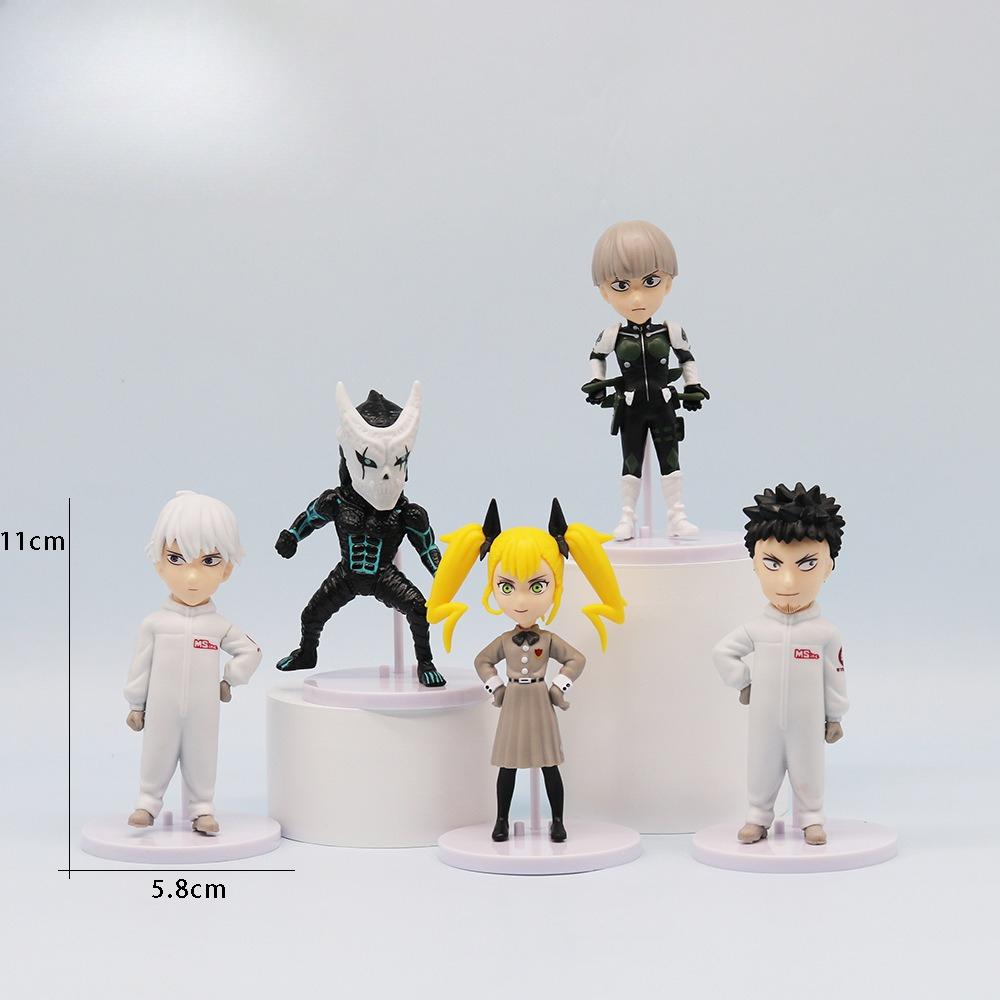 5pcs/set Kaiju No. 8 Reno KAFKA PVC Figurine Model Doll Decorative Ornaments Toys Collect Birthday Gifts