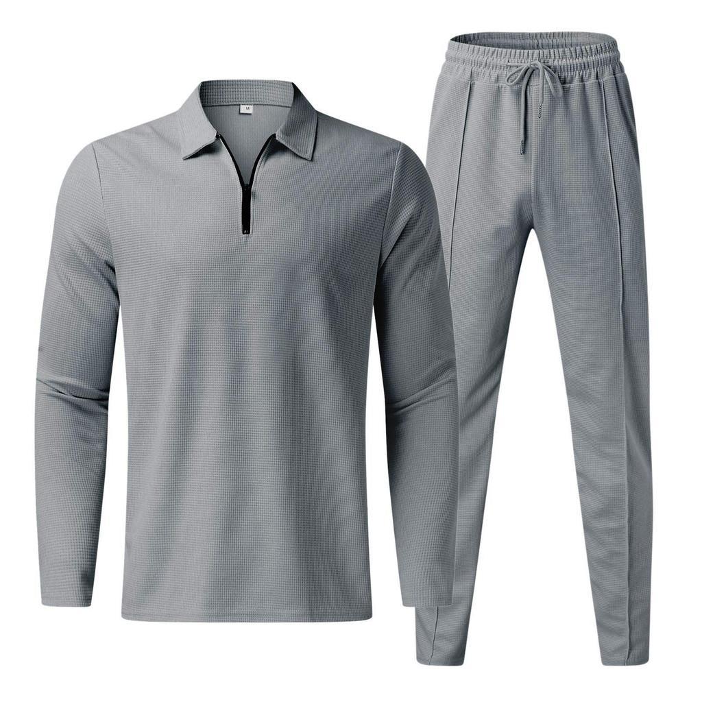 2023 Men's European and American Fashion POLO Shirt and Sports Set