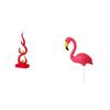 Abstract Resin Flame Figurine Modern Sculpture for Patio Office Bookshelf And Art Ornament Flamingo