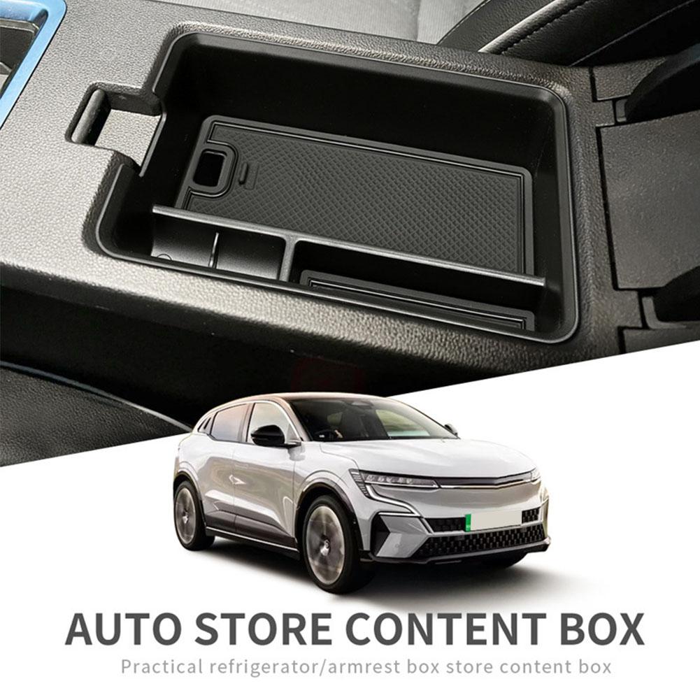 Για Renault Megane E-Tech 2025 2025 Κεντρικό υποβραχιόνιο αυτοκινήτου Κουτί αποθήκευσης Κεντρική κονσόλα Οργάνωση δίσκου Κεντρικό τακτοποίηση αξεσουάρ