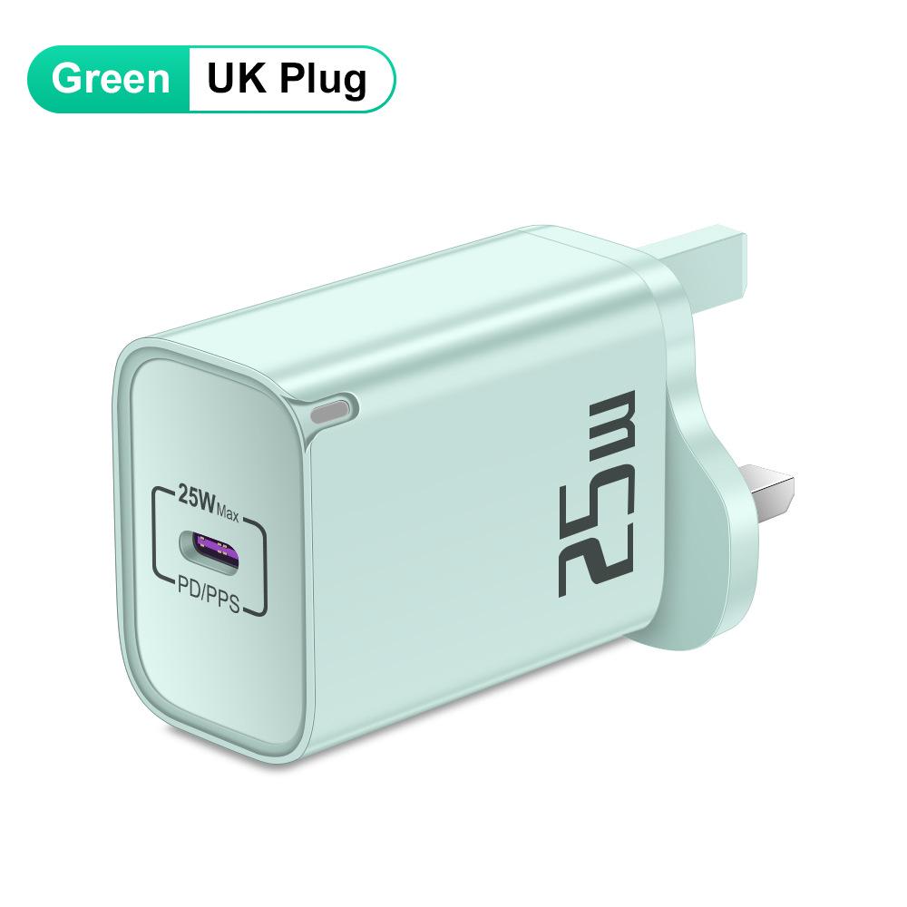20W PD Fast Charger for Mobile Phones - EU/US/UK Travel Plug Specifications