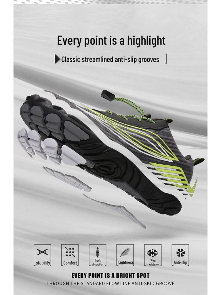 Unisex schnelltrocknende Fünf-Finger-Wasserschuhe für Outdoor-Radfahren, Strand, Schwimmen und Angeln