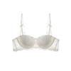 Women's Lace Half Cup Push Up Bra with Lightweight Padding Color