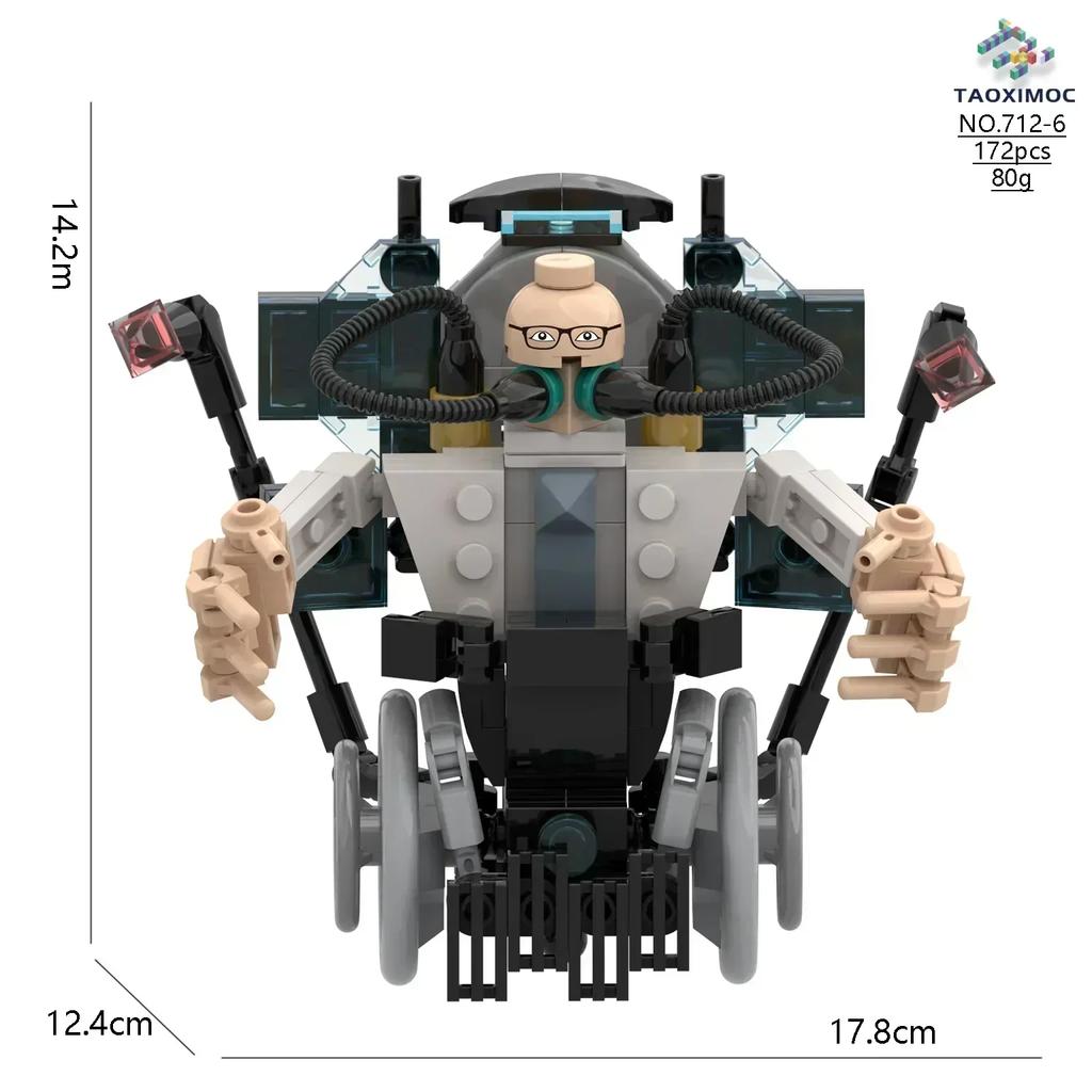 Titan ClockMan Upgrade Blocks TVman Mini Blocks Titan Dragon Drillman Titan Cameraman Building Dark Clock Man Blocks Mini Figure